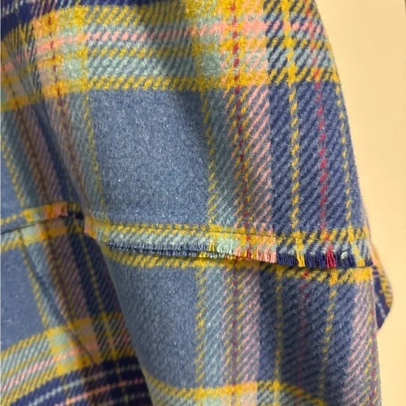 DAVI & DANI Blue Plaid Shacket - Picture 3 of 6